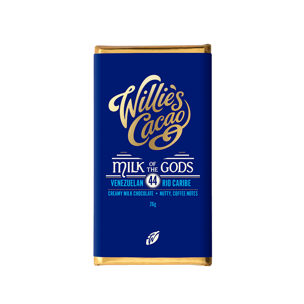 Willie's Cacao Gluten Free Milk of the Gods Creamy Milk Chocolate with Nutty, Coffee Notes 26g